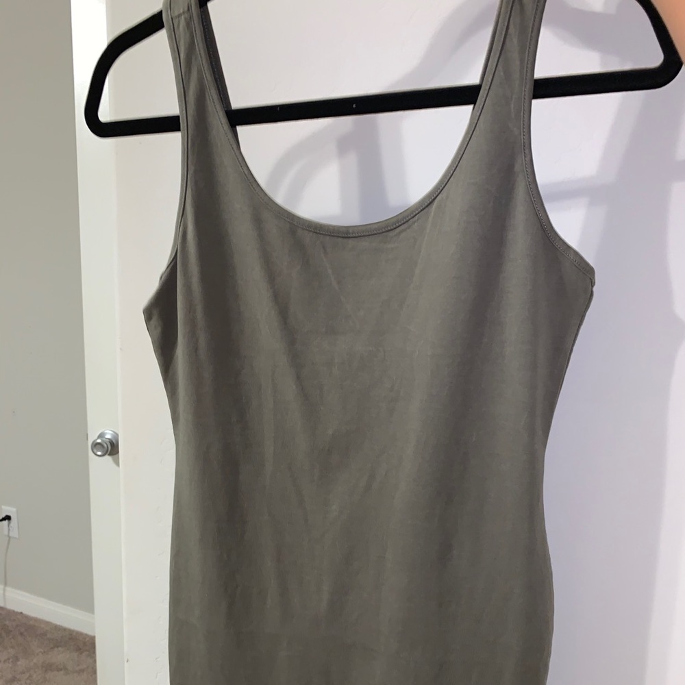 Olive green dress